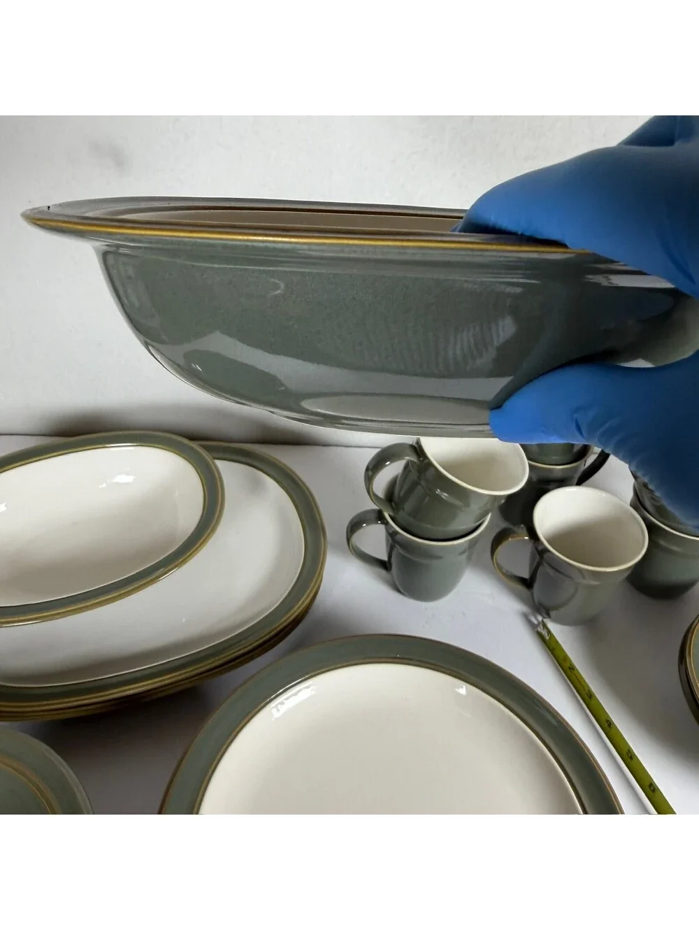 Dansk Sirocco Spruce Stoneware Dinnerware Set 25 Pieces S-5
